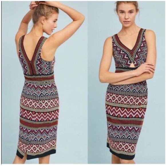 Akemi + kin geo embroidered dress for Anthropologie - Picture 3 of 6